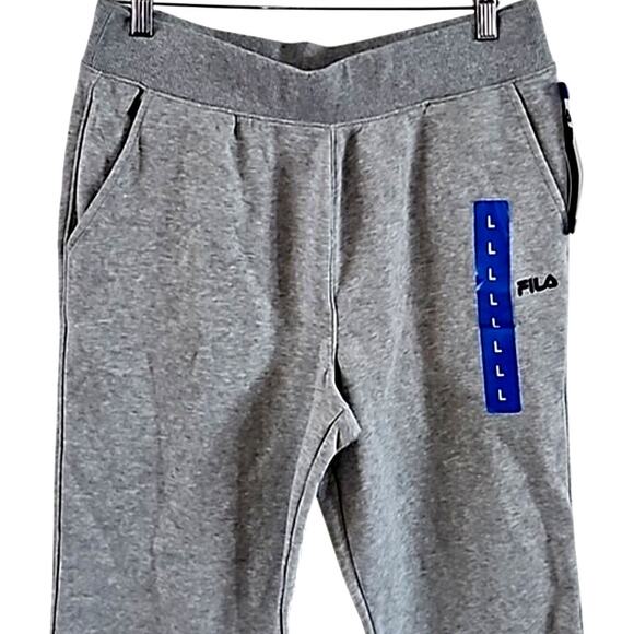 NWT Fila Women's Heavyweight Fleece Joggers Color Gray size Large - Picture 5 of 7